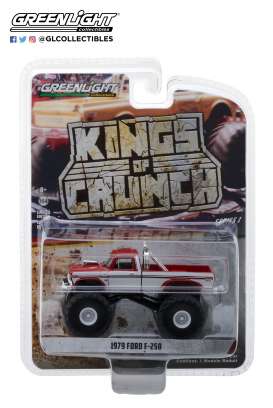 Ford  - F-250 Monster Truck 1979 maroon/white - 1:64 - GreenLight - 49010E - gl49010E | Toms Modelautos