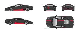 Lamborghini - 2012 matt black - 1:24 - Motor Max - mmax79509mbk | Tom's Modelauto's Lamborghini - 2012 matt black - 1:24 - Motor Max - mmax79509mbk | Tom's Modelauto's