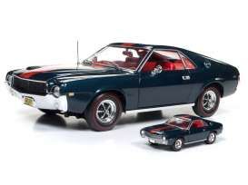 AMC - AMX 1968 blazer blue/red - 1:18 - Auto World - AMM1124 | Tom's Modelauto's AMC - AMX 1968 blazer blue/red - 1:18 - Auto World - AMM1124 | Tom's Modelauto's