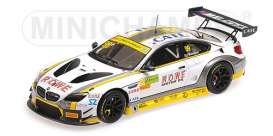 BMW  - M6 GT3 2017 white/black/yellow - 1:43 - Minichamps - 437172689 - mc437172689 | Toms Modelautos
