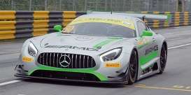 Mercedes Benz  - AMG GT3 2017 grey/green - 1:43 - Minichamps - 437173050 - mc437173050 | Toms Modelautos