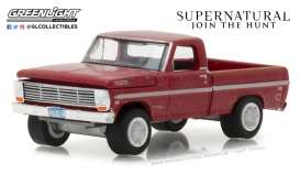 Ford  - F-100 1969 red - 1:64 - GreenLight - 44800F - gl44800F | Toms Modelautos