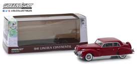 Lincoln  - Continental 1941 mayfair maroon - 1:43 - GreenLight - 86324 - gl86324 | Toms Modelautos