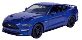 Ford - Mustang GT 2018 blue - 1:24 - Motor Max - 79352b - mmax79352b | Tom's Modelauto's Ford - Mustang GT 2018 blue - 1:24 - Motor Max - 79352b - mmax79352b | Tom's Modelauto's