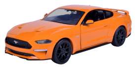 Ford  - Mustang GT 2018 orange - 1:24 - Motor Max - 79352 - mmax79352o | Toms Modelautos