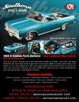 Chevrolet  - 1965 aqua blue - 1:18 - Acme Diecast - gmpA1805402 | Toms Modelautos