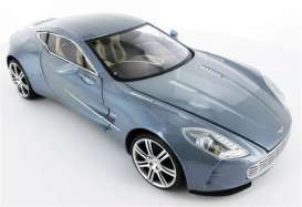 Aston Martin  - 2008 silver-blue - 1:18 - Mondo Motors - mondo50105 | Toms Modelautos