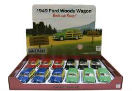 Ford - Woody Wagon 1949 various - 1:36 - Kinsmart - KT5402D | Tom's Modelauto's Ford - Woody Wagon 1949 various - 1:36 - Kinsmart - KT5402D | Tom's Modelauto's