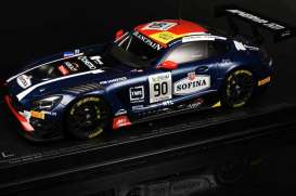 Mercedes Benz AMG - AMG GT3 #90 2017 dark blue - 1:18 - Paragon - 88022 - para88022 | Toms Modelautos