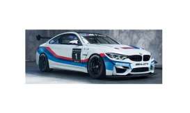 BMW  - M4 GT4 #1 2017 white/red/blue - 1:18 - Paragon - 97127 - para97127 | Toms Modelautos