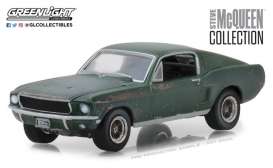Ford - Mustang GT fastback 1968 green - 1:64 - GreenLight - gl44722 | Tom's Modelauto's Ford - Mustang GT fastback 1968 green - 1:64 - GreenLight - gl44722 | Tom's Modelauto's