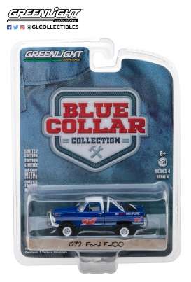Ford - F100 pick-up 1972 blue - 1:64 - GreenLight - 35100D - gl35100D | Tom's Modelauto's Ford - F100 pick-up 1972 blue - 1:64 - GreenLight - 35100D - gl35100D | Tom's Modelauto's