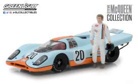 Porsche  - 917K *Steve Mcqueen* blue/orange - 1:43 - GreenLight - 86435 - gl86435 | Toms Modelautos