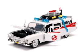 Cadillac  - Ecto-1 Ghostbusters 1959 white/red - 1:24 - Jada Toys - 99731 - jada253235000 | Toms Modelautos