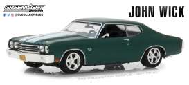 Chevrolet  - Chevelle SS396 *John Wick* 1970 green/white - 1:43 - GreenLight - 86541 - gl86541 | Toms Modelautos