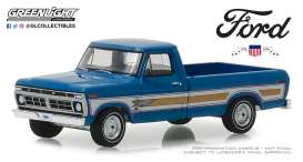 Ford  - F-100 1976 bahama blue - 1:64 - GreenLight - 29966 - gl29966 | Toms Modelautos