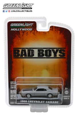 Chevrolet - Camaro *Bad Boys* 1968 grey - 1:64 - GreenLight - 44810D - gl44810D | Tom's Modelauto's Chevrolet - Camaro *Bad Boys* 1968 grey - 1:64 - GreenLight - 44810D - gl44810D | Tom's Modelauto's