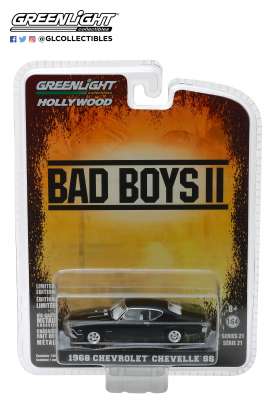 Chevrolet - Chevelle SS *Bad Boys II* 1968 black - 1:64 - GreenLight - 44810E - gl44810E | Tom's Modelauto's Chevrolet - Chevelle SS *Bad Boys II* 1968 black - 1:64 - GreenLight - 44810E - gl44810E | Tom's Modelauto's