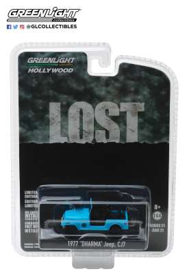 Jeep  - CJ-7 *Lost* 1977 blue - 1:64 - GreenLight - 44810F - gl44810F | Toms Modelautos