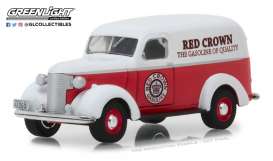 Chevrolet - Panel Truck 1939 red/white - 1:64 - GreenLight - 41060E - gl41060E | Tom's Modelauto's Chevrolet - Panel Truck 1939 red/white - 1:64 - GreenLight - 41060E - gl41060E | Tom's Modelauto's