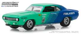 Chevrolet  - Camaro #88 1969 green/blue - 1:64 - GreenLight - 29959 - gl29959 | Toms Modelautos