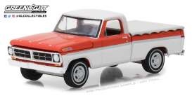 Ford  - F-100 1971 red/white - 1:64 - GreenLight - 29957 - gl29957 | Toms Modelautos