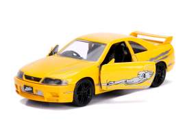Nissan  - Skyline GT-R R33 F&F 1995 yellow - 1:32 - Jada Toys - 99515 - jada99515 | Toms Modelautos