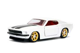 Ford - Mustang F&F 1969 white/black - 1:32 - Jada Toys - 99517 - jada99517 | Tom's Modelauto's Ford - Mustang F&F 1969 white/black - 1:32 - Jada Toys - 99517 - jada99517 | Tom's Modelauto's
