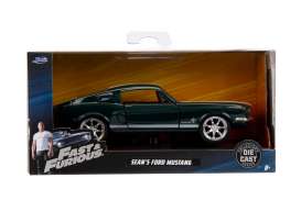 Ford  - Mustang F&F 1967 green/white - 1:32 - Jada Toys - 99519 - jada99519 | Toms Modelautos