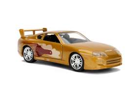 Toyota - Supra F&F 1995 gold - 1:32 - Jada Toys - 99542 - jada99542 | Tom's Modelauto's Toyota - Supra F&F 1995 gold - 1:32 - Jada Toys - 99542 - jada99542 | Tom's Modelauto's