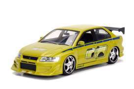 Mitsubishi - Lancer Evo VII F&F green - 1:32 - Jada Toys - 99789 - jada99789 | Tom's Modelauto's Mitsubishi - Lancer Evo VII F&F green - 1:32 - Jada Toys - 99789 - jada99789 | Tom's Modelauto's