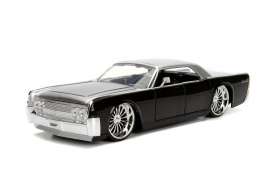 Lincoln - Continental 1963 black/silver - 1:24 - Jada Toys - 99553bk - jada99553bk | Tom's Modelauto's Lincoln - Continental 1963 black/silver - 1:24 - Jada Toys - 99553bk - jada99553bk | Tom's Modelauto's