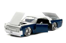 Lincoln - Continental 1963 blue/white - 1:24 - Jada Toys - 99553b - jada99553b | Tom's Modelauto's Lincoln - Continental 1963 blue/white - 1:24 - Jada Toys - 99553b - jada99553b | Tom's Modelauto's