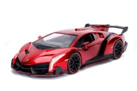 Lamborghini - Veneno 2017 candy red - 1:24 - Jada Toys - 99325r - jada99325r | Tom's Modelauto's Lamborghini - Veneno 2017 candy red - 1:24 - Jada Toys - 99325r - jada99325r | Tom's Modelauto's