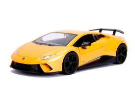 Lamborghini - Huracan Performance 2017 yellow - 1:24 - Jada Toys - 99355y - jada99355y | Tom's Modelauto's Lamborghini - Huracan Performance 2017 yellow - 1:24 - Jada Toys - 99355y - jada99355y | Tom's Modelauto's