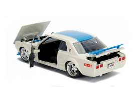 Nissan  - Skyline 2000 GT-R 1971 blue/white - 1:24 - Jada Toys - 30002bw - jada30002bw | Toms Modelautos