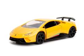 Lamborghini - Huracan Performance 2017 yellow - 1:32 - Jada Toys - 30105y - jada30105y | Tom's Modelauto's Lamborghini - Huracan Performance 2017 yellow - 1:32 - Jada Toys - 30105y - jada30105y | Tom's Modelauto's