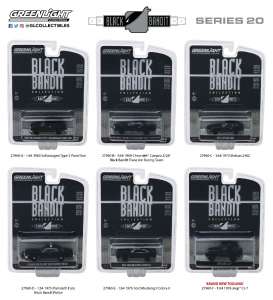 Assortment/ Mix  - black - 1:64 - GreenLight - 27960 - gl27960 | Toms Modelautos