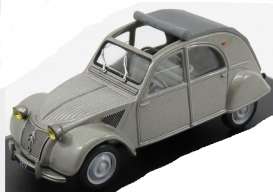 Citroen  - 2CV open roof 1952 grey - 1:43 - Magazine Models - AT2cv1952 - magAT2cv1952 | Toms Modelautos