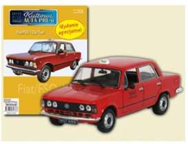 Fiat  - 125P *Taxi* red - 1:43 - Magazine Models - PCfi125Ptaxi - magPCfi125Ptaxi | Toms Modelautos