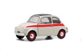 Fiat  - 500L Sport 1960 white/red - 1:18 - Solido - 1801401 - soli1801401 | Toms Modelautos