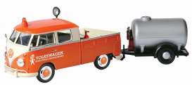 Volkswagen  - T2 pick-up orange/white - 1:24 - Motor Max - 79674 - mmax79674 | Toms Modelautos