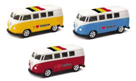 Volkswagen - T1 Bus 1962 various - 1:64 - Welly - welly52221BEL | Tom's Modelauto's Volkswagen - T1 Bus 1962 various - 1:64 - Welly - welly52221BEL | Tom's Modelauto's