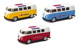 Volkswagen - T1 Bus 1962 various - 1:64 - Welly - welly52221HOL | Tom's Modelauto's Volkswagen - T1 Bus 1962 various - 1:64 - Welly - welly52221HOL | Tom's Modelauto's