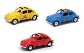 Volkswagen - Beetle 1963 various - 1:64 - Welly - welly52222BEL | Tom's Modelauto's Volkswagen - Beetle 1963 various - 1:64 - Welly - welly52222BEL | Tom's Modelauto's