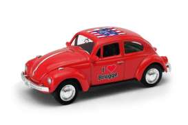 Volkswagen - Beetle 1963 red/white - 1:64 - Welly - welly52222BR | Tom's Modelauto's Volkswagen - Beetle 1963 red/white - 1:64 - Welly - welly52222BR | Tom's Modelauto's