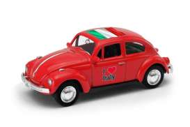 Volkswagen - Beetle 1963 red/white - 1:64 - Welly - welly52222IT | Tom's Modelauto's Volkswagen - Beetle 1963 red/white - 1:64 - Welly - welly52222IT | Tom's Modelauto's