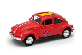 Volkswagen - Beetle 1963 red/white - 1:64 - Welly - welly52222SP | Tom's Modelauto's Volkswagen - Beetle 1963 red/white - 1:64 - Welly - welly52222SP | Tom's Modelauto's