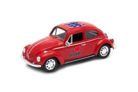 Volkswagen  - Beetle 1963 red - 1:34 - Welly - 42343BR - welly42343BR | Toms Modelautos