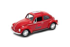 Volkswagen  - Beetle 1963 red - 1:34 - Welly - 42343PO - welly42343PO | Toms Modelautos